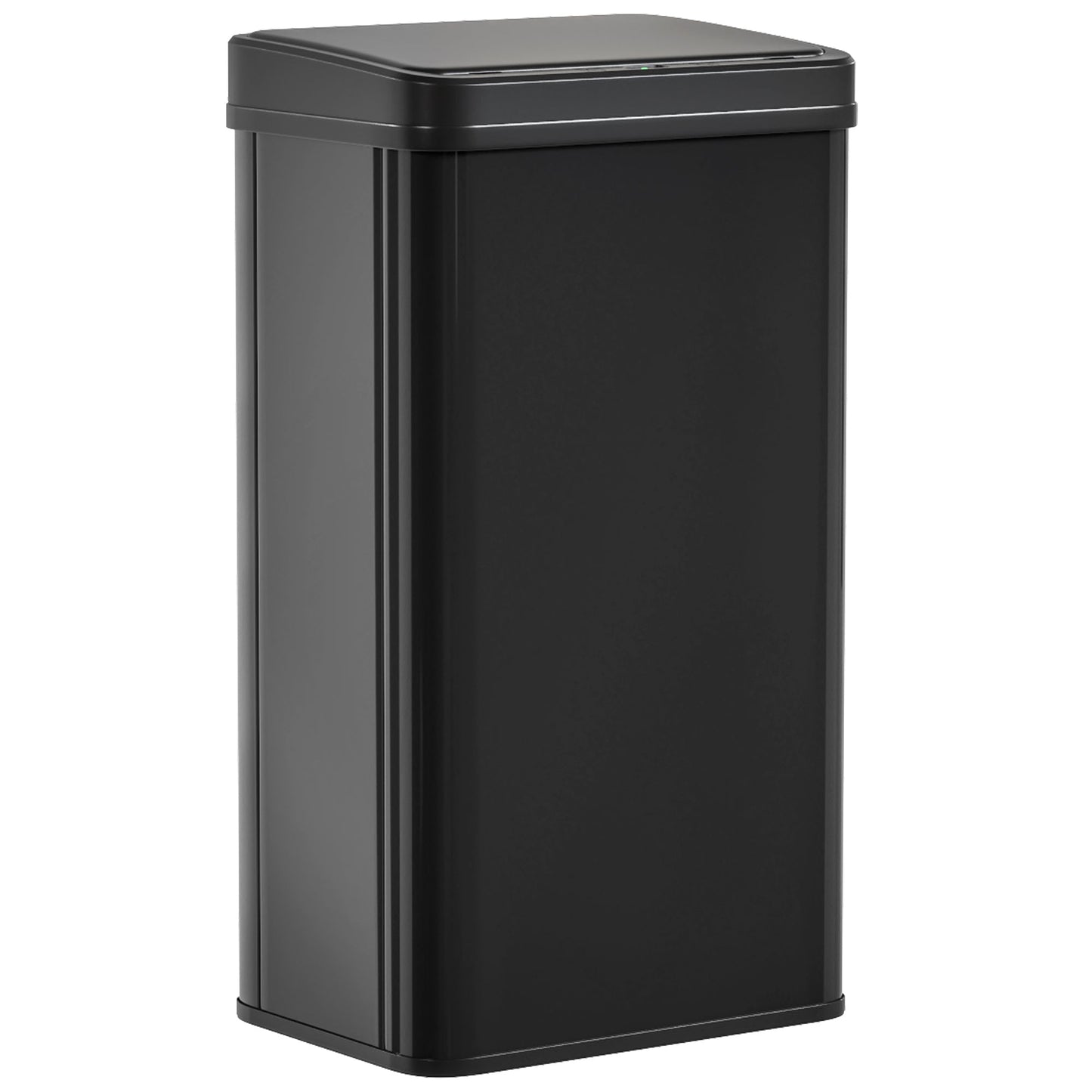 50L Sensor Bin with Quiet Soft-Close Lid, Automatic Touchless Motion Sensor Kitchen Bin with Fingerprint Resistant Stainless Steel for Hygienic Gyms, Home Office Use, Black