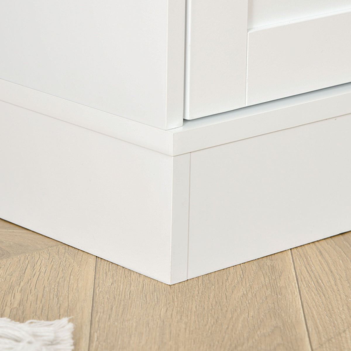 Modern Bookcase with Glass Doors, Display Storage Cabinet w/ Adjustable Shelves, White - HOMCOM