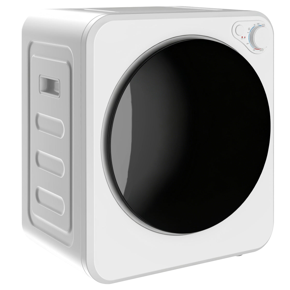 Portable Clothes Dryer, 4kg Wet Laundry/2.5kg Dry Capacity Front Load Laundry Dryer with 2 Power Modes, 400W/800W, 240V Compact Drying Machine for Apartments, RVs, Home, White