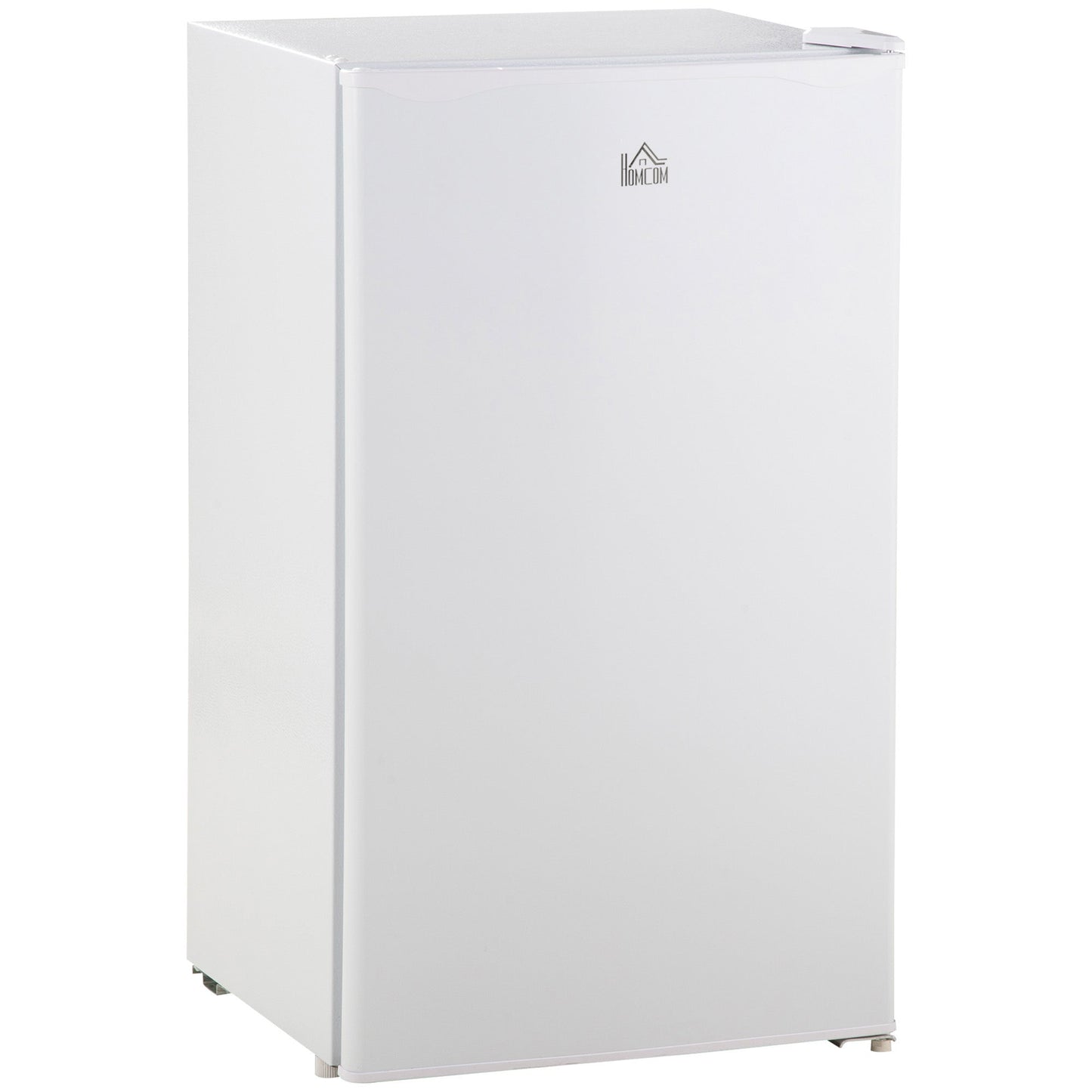 HOMCOM 91 Litre Freestanding Under Counter Fridge Freezer with Chiller Box, Reversible Door, Adjustable Thermostat, 47.5cm Wide, White