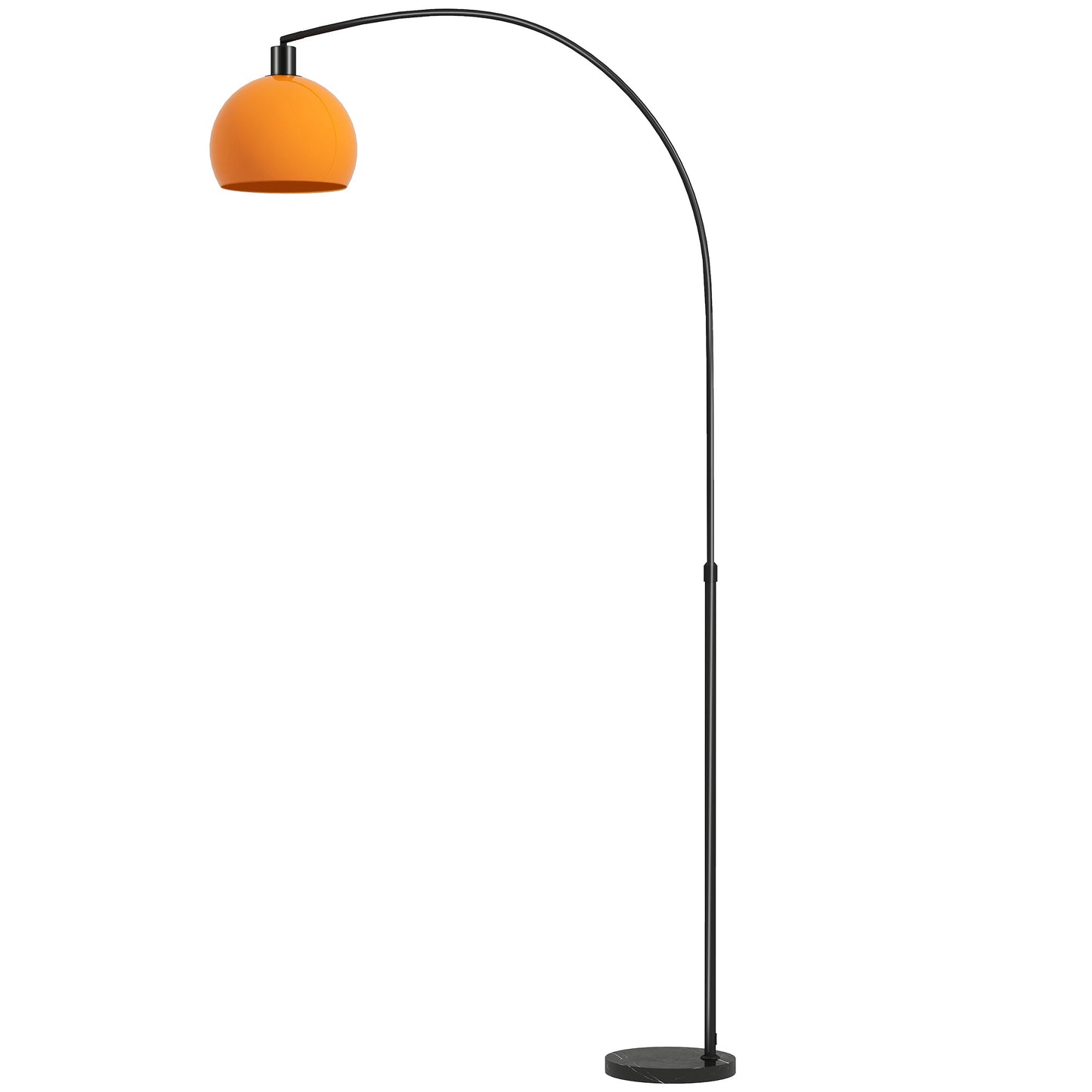 Floor Lamp for Living Room, Modern Standing Lamp with Shade & Foot Switch, Minimalist Tall Pole Lampshade for Bedroom, Office, Black