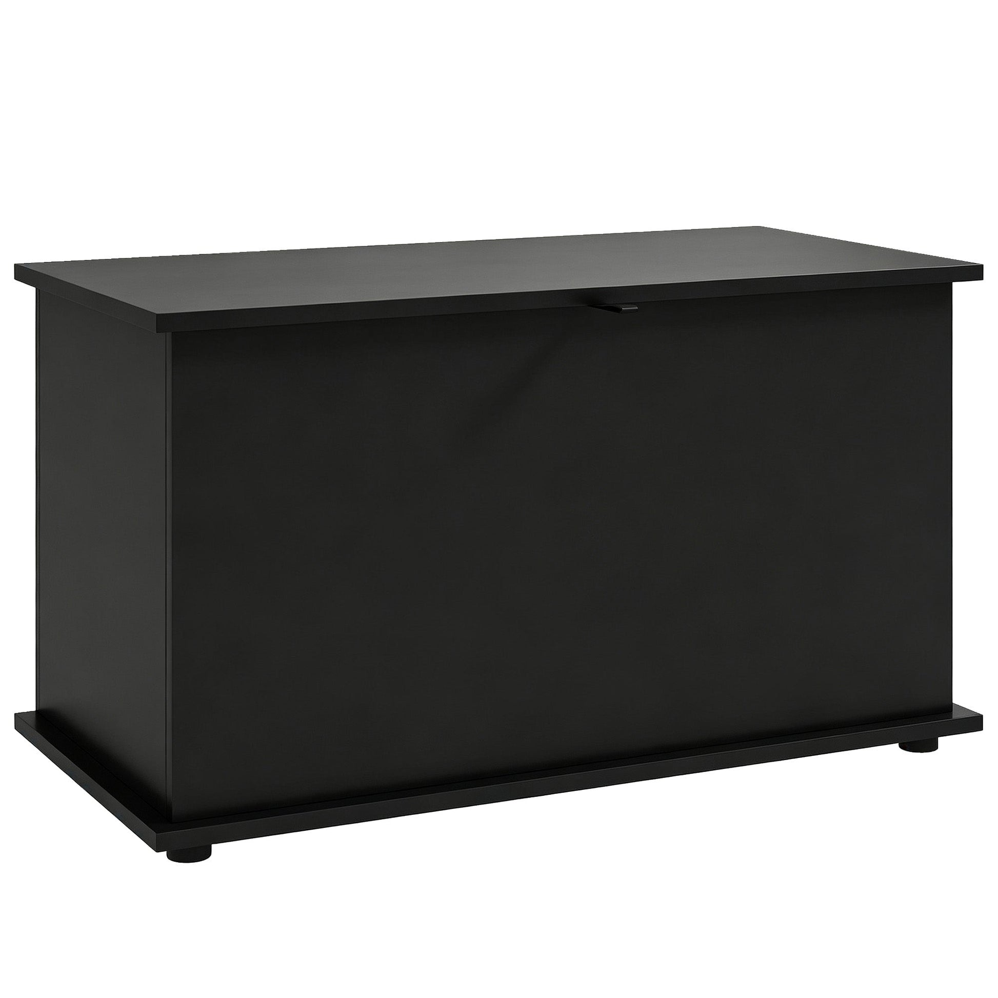 Storage Chest, Large 102L Blanket Box, Shoe Bench with Safety Hinged Lid, Storage Trunk, Bed End Bench for Bedroom, Hallway, Living room, Playroom, 80 x 40 x 45cm, Black