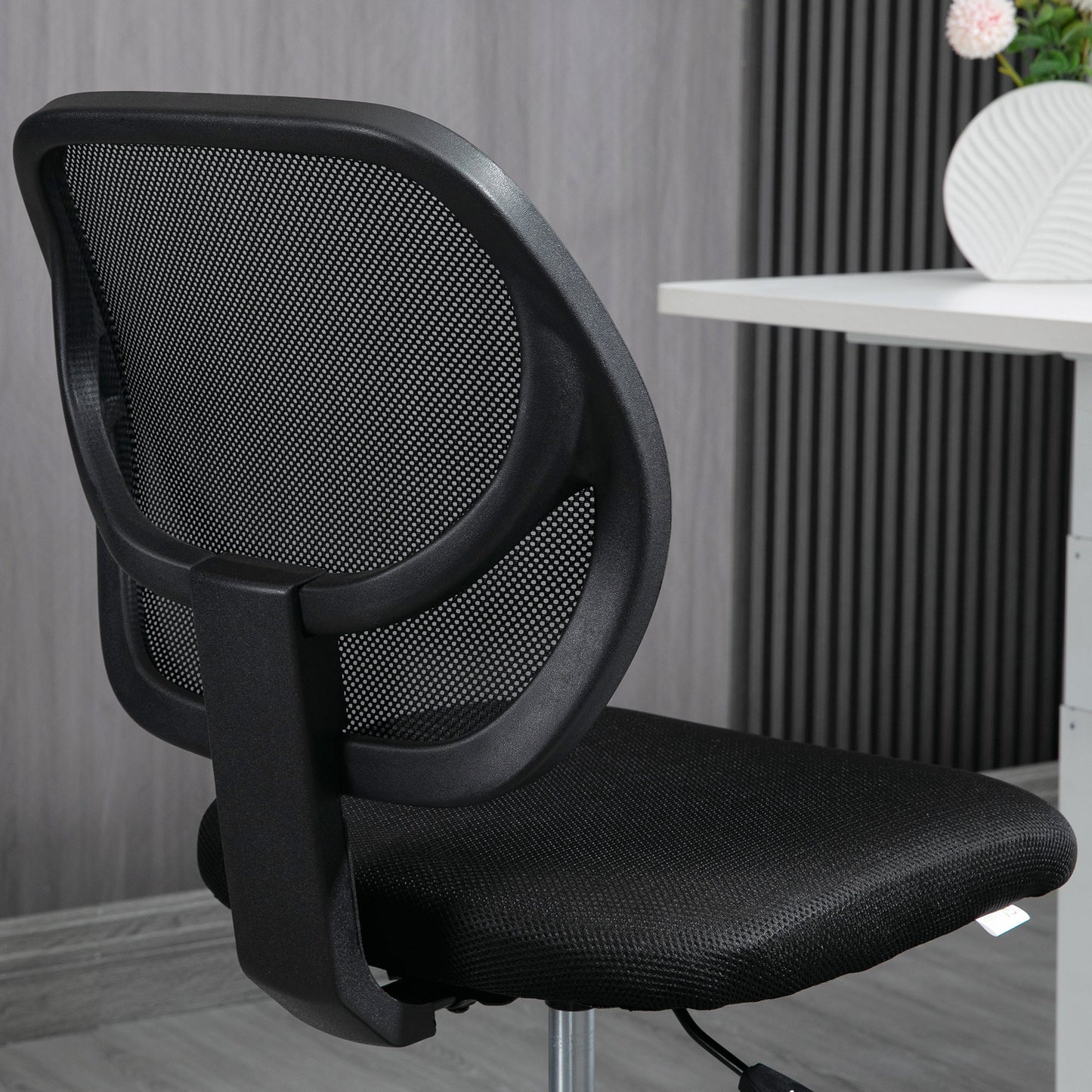 Vinsetto Drafting Chair, Standing Desk Chair, Painting Chair with Adjustable Height, Footrest Ring, Black