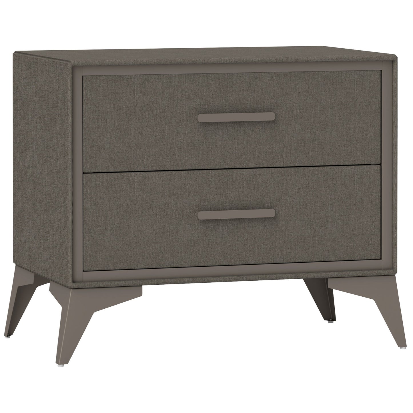 HOMCOM Chest of Drawers, 2 Drawer Fabric Dresser with Steel Frame for Bedroom, Living Room, Easy to Assemble, Brown