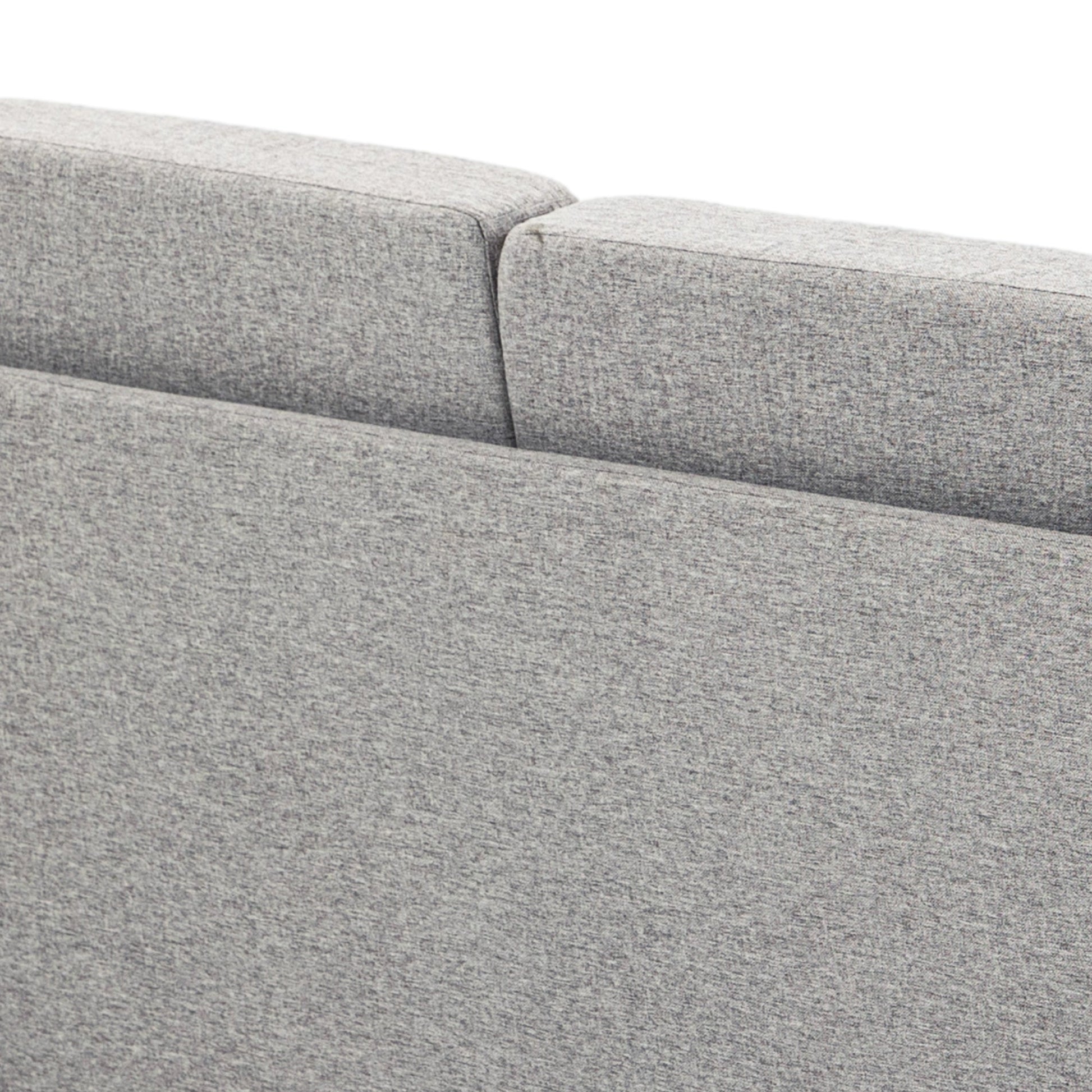 HOMCOM 2 Seater Sofa, Compact Loveseat, Fabric Couch with Wood Legs and Armrest, for Living Room and Home Office Light Grey