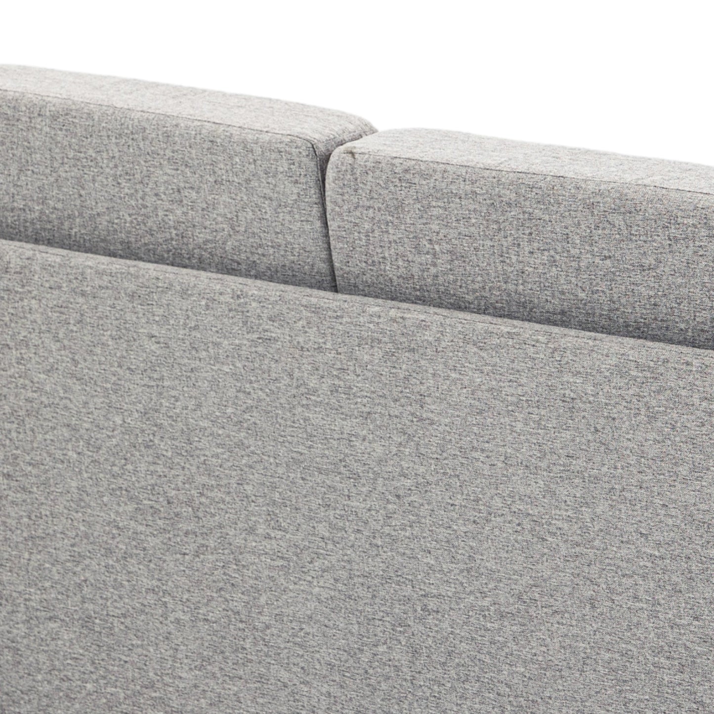 HOMCOM 2 Seater Sofa, Compact Loveseat, Fabric Couch with Wood Legs and Armrest, for Living Room and Home Office Light Grey
