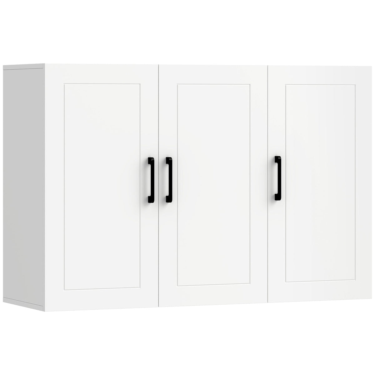 Bathroom Wall Cabinet, Wall Mounted Bathroom Cabinet, Over the Toilet Space Saver with Adjustable Shelves and Doors for Kitchen, White