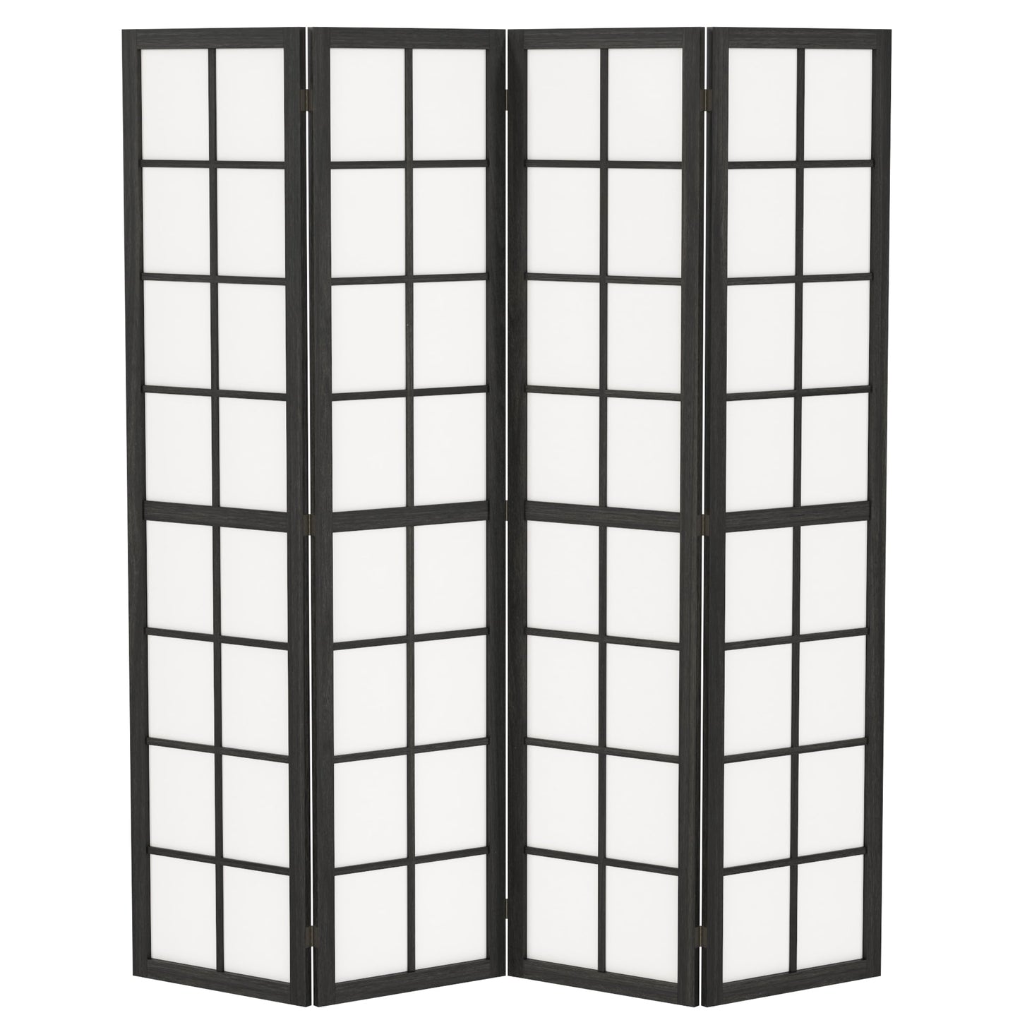 4 Panel Folding Room Divider, Freestanding Privacy Screen, Indoor Room Partition for Living Room, Bedroom and Office, 160 x 170cm