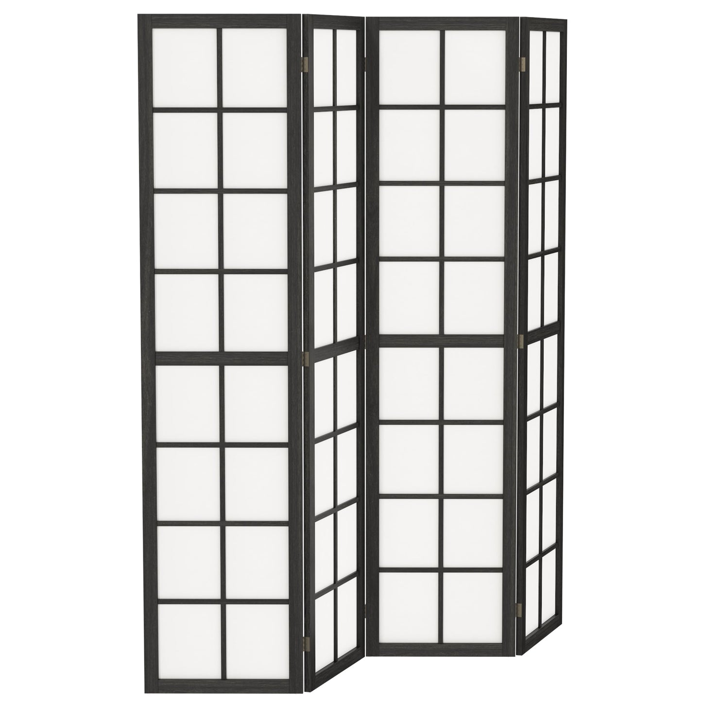 4 Panel Folding Room Divider, Freestanding Privacy Screen, Indoor Room Partition for Living Room, Bedroom and Office, 160 x 170cm