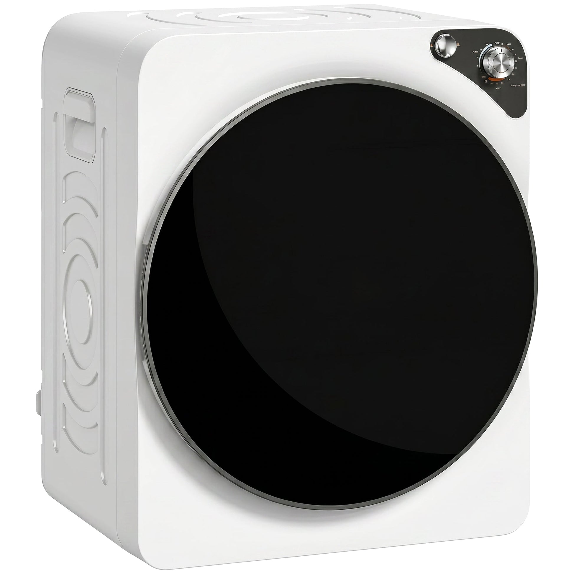 5kg Vented Tumble Dryer, 1000W Compact Tumble Dryer with 5 Drying Modes, Stainless Steel Tub, Freestanding Stackable Clothes Drying Machine, White