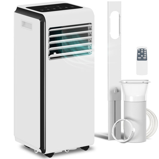 Portable Air Conditioner 7000 BTU, 4-in-1 Air Conditioning Unit with Cooling, Dehumidifier, Fan, Sleep Mode, Remote Control, 24H Timer, 2 Speeds, Child Lock, Window Kit, for Room up to 26 m²