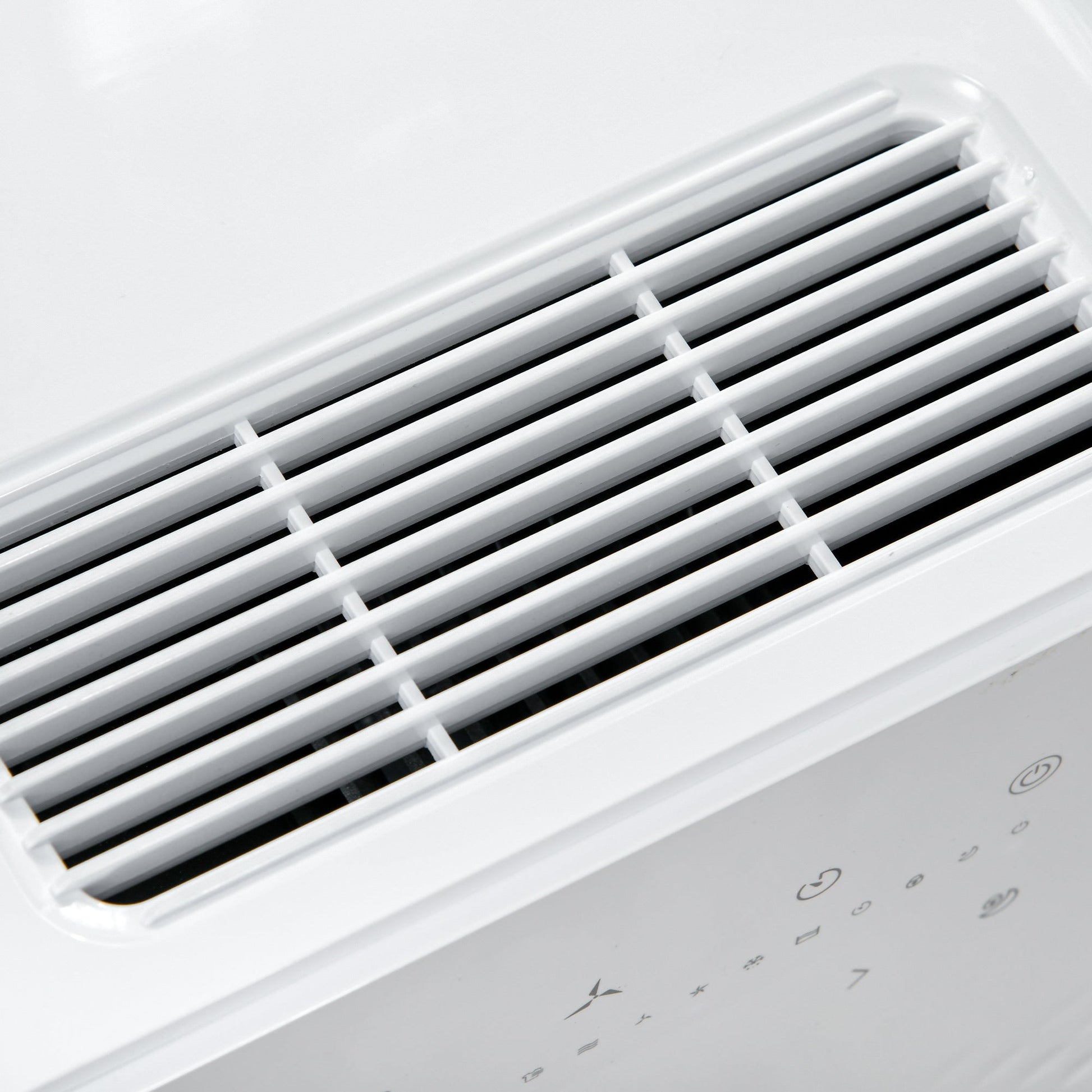 HOMCOM 12L/Day 2000mL Portable Quiet Dehumidifier with Air Purifier Filter, 24H Timer, 5 Modes, Electric Moisture Air Dehumidifier for Home Laundry Basement, White