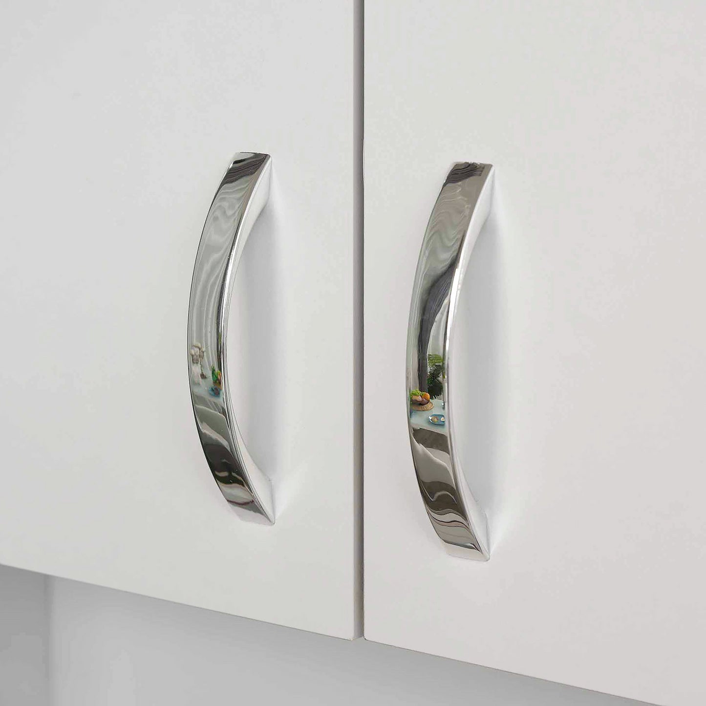 183.5cm Free standing Kitchen Cupboard, Storage Cabinet with Doors and Sheleves, 3 drawers and Open Space, Adjustable Height Storage Unit, White
