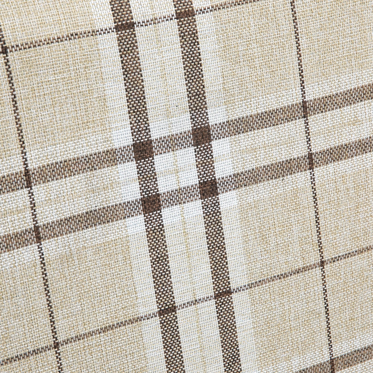 HOMCOM Modern One Seater Sofa for Living Room, Linen Fabric Small Couch with Rubber Wood Frame, Armrests, Lattice Pattern, Upholstered Armchair, Beige