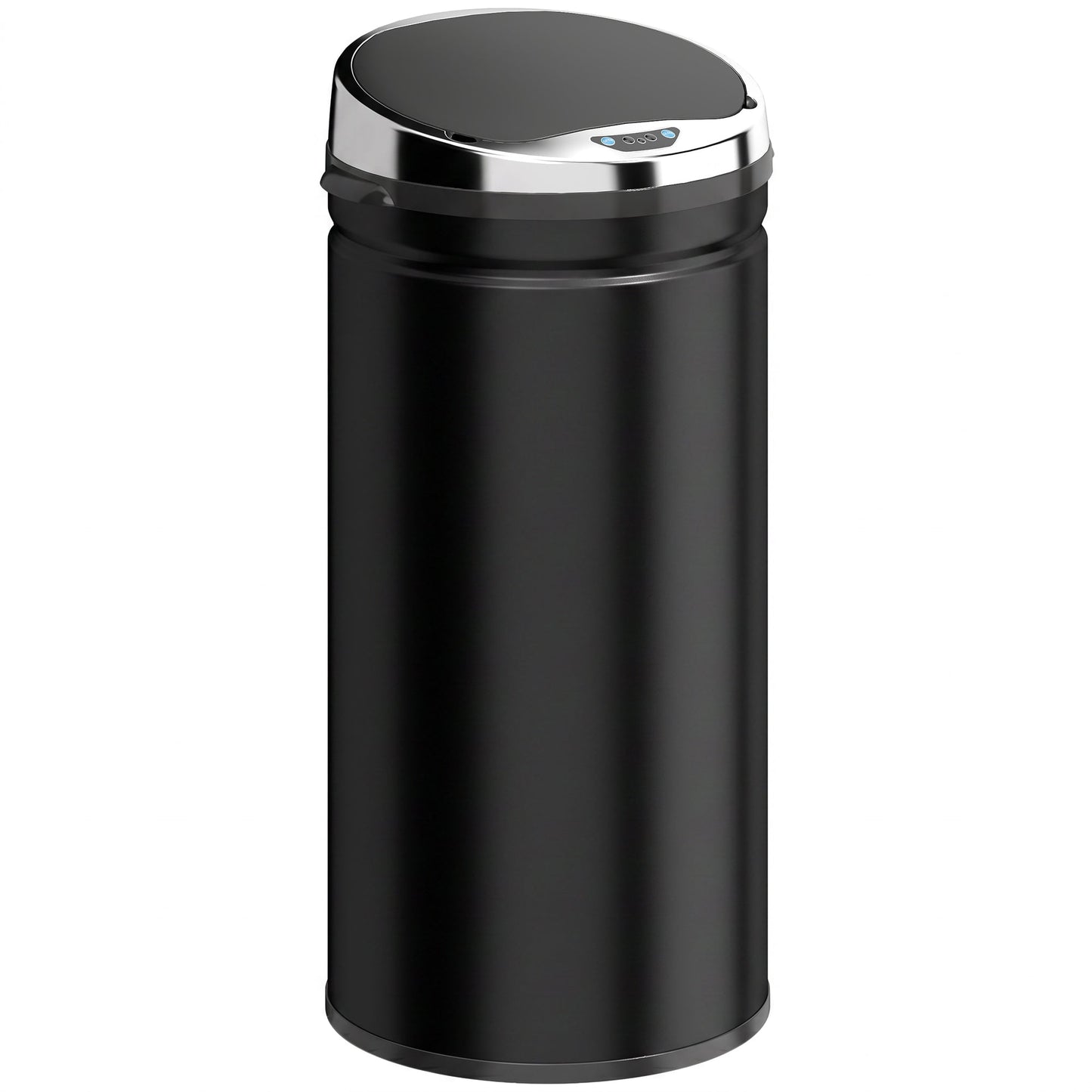 42L Sensor Bin with Quiet Soft-Close Lid, Automatic Touchless Motion Sensor Rubbish Bin with Fingerprint Resistant, Stainless Steel for Hygienic Kitchen, Home Office Use, Black
