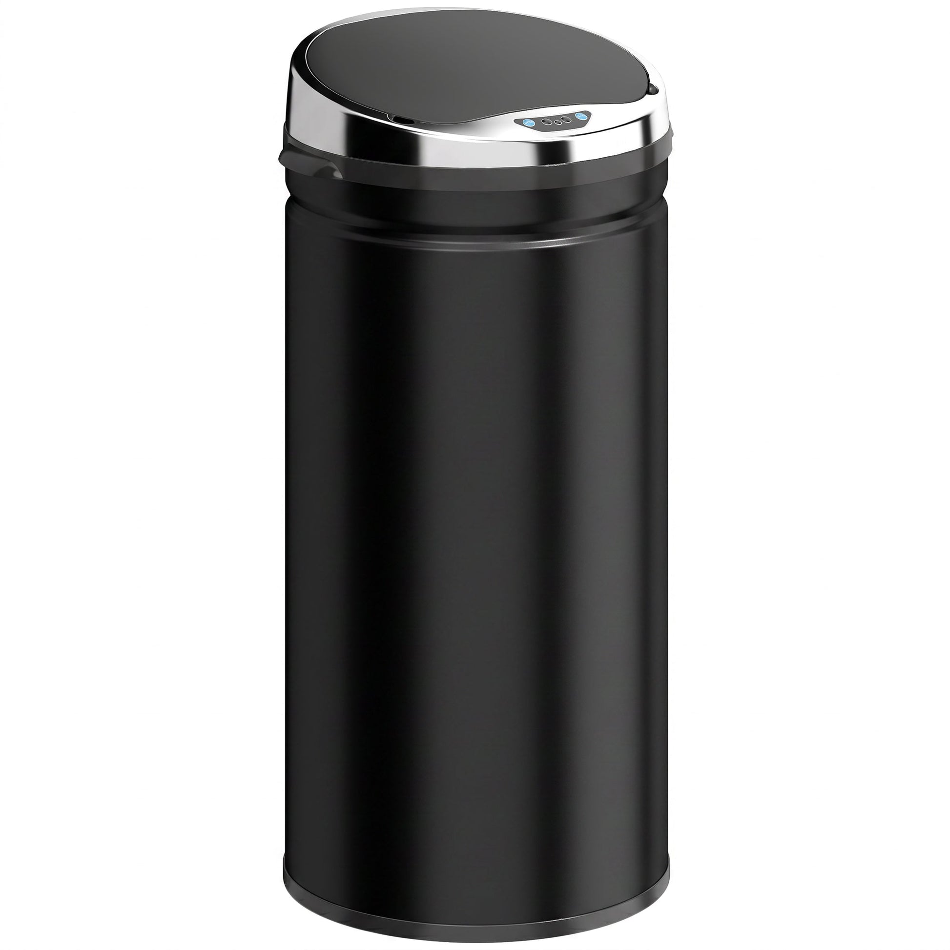42L Sensor Bin with Quiet Soft-Close Lid, Automatic Touchless Motion Sensor Rubbish Bin with Fingerprint Resistant, Stainless Steel for Hygienic Kitchen, Home Office Use, Black