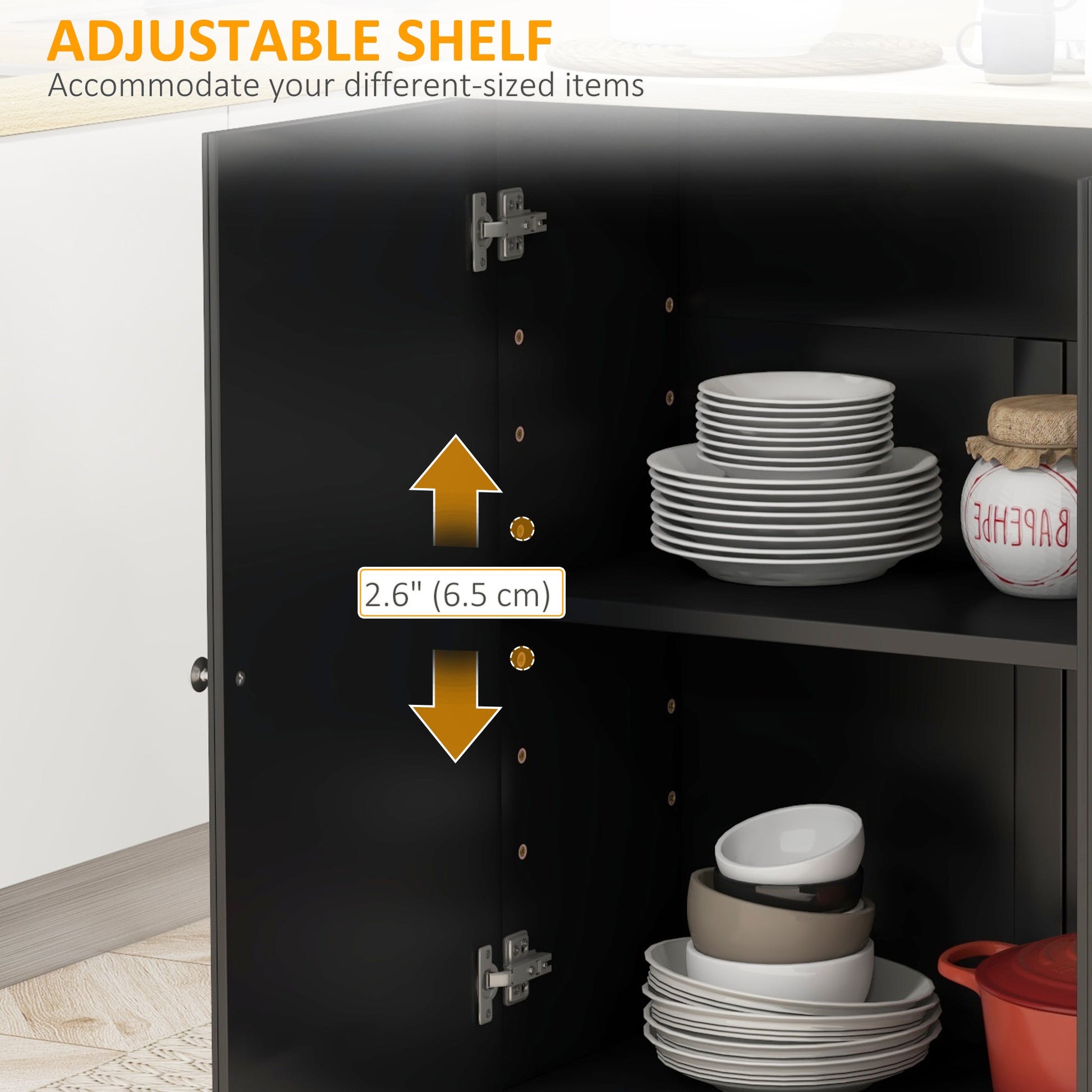 Kitchen Island with Drop Leaf, Rolling Kitchen Storage Trolley on Wheels with 3 Drawers, Spice Rack and Towel Rack, Storage Cart with Rubber Wood Top, Black