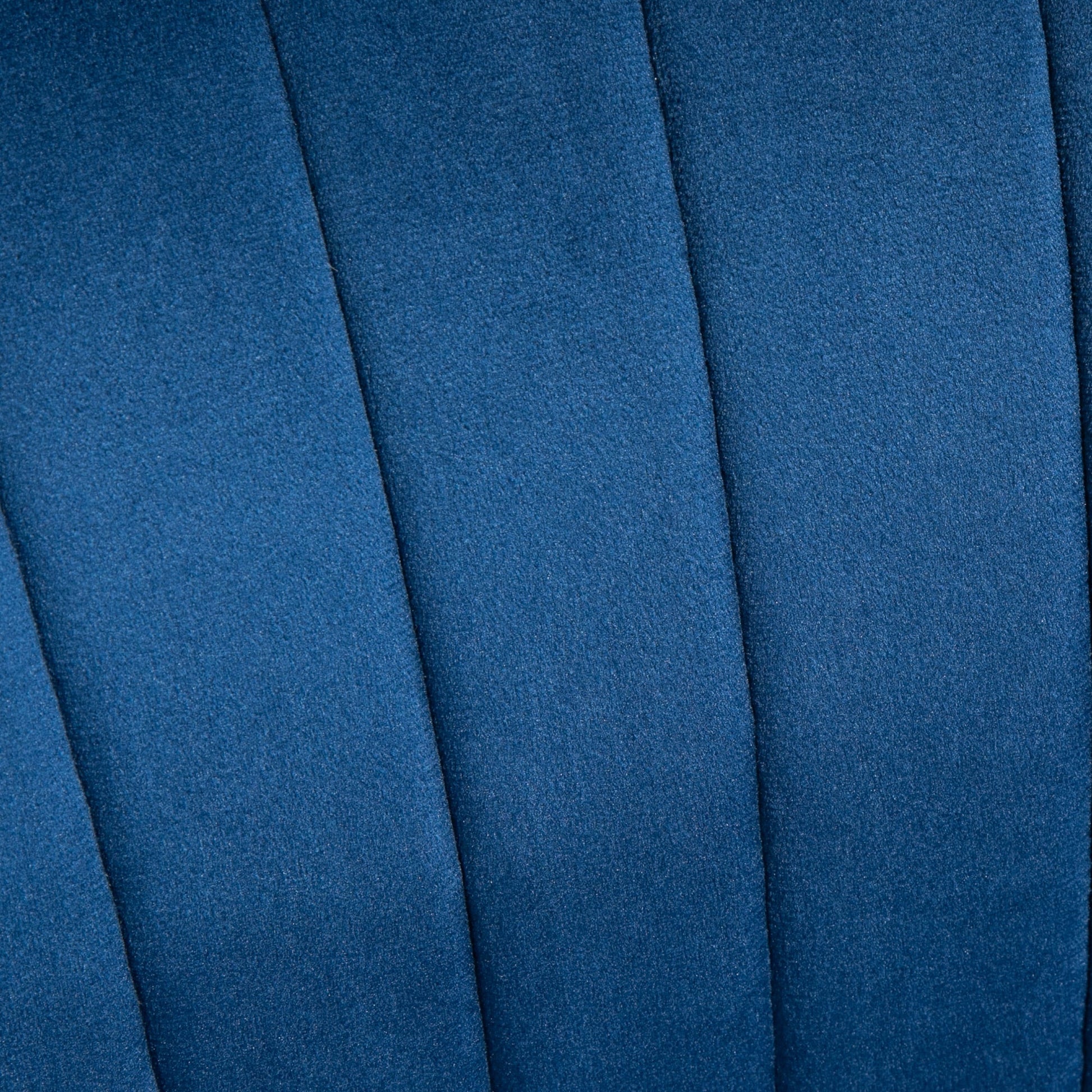 HOMCOM Velvet Accent Chair Occasional Tub Seat Padding Curved Back with Ottoman Wood Frame Legs Home Furniture Dark Blue