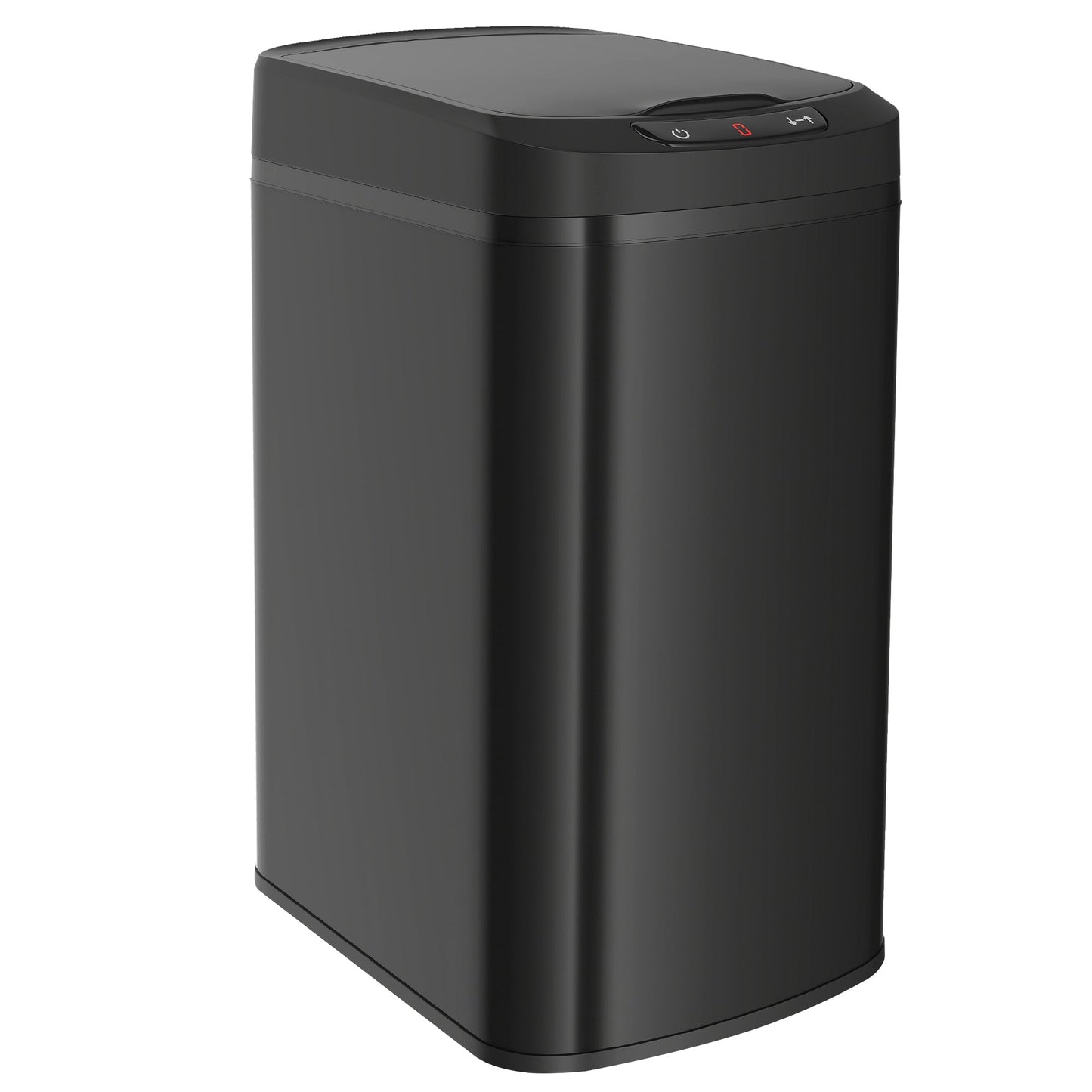 12L Sensor Bin, Automatic Touchless Motion Sensor Kitchen Bin, Compact Trash Can with Fingerprint Resistant Stainless Steel for Hygienic Gyms, Home Office Use, Black