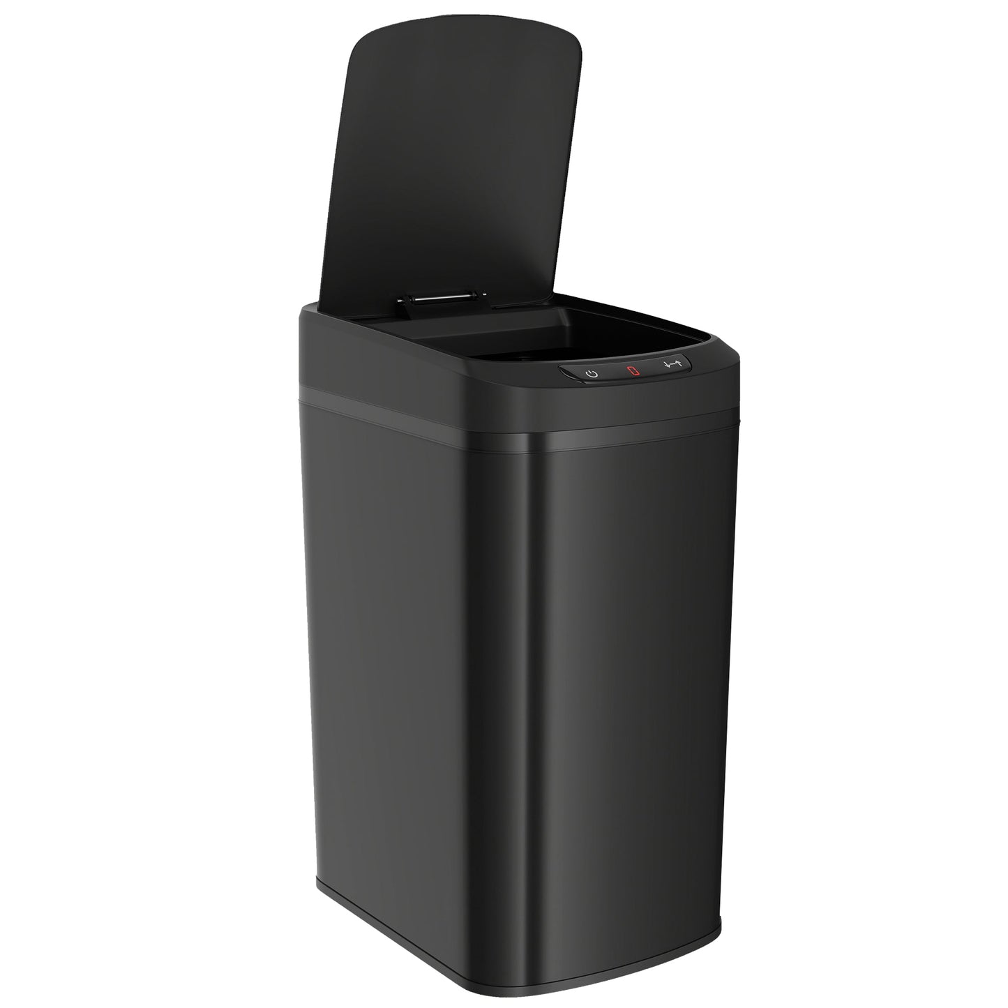 12L Sensor Bin, Automatic Touchless Motion Sensor Kitchen Bin, Compact Trash Can with Fingerprint Resistant Stainless Steel for Hygienic Gyms, Home Office Use, Black