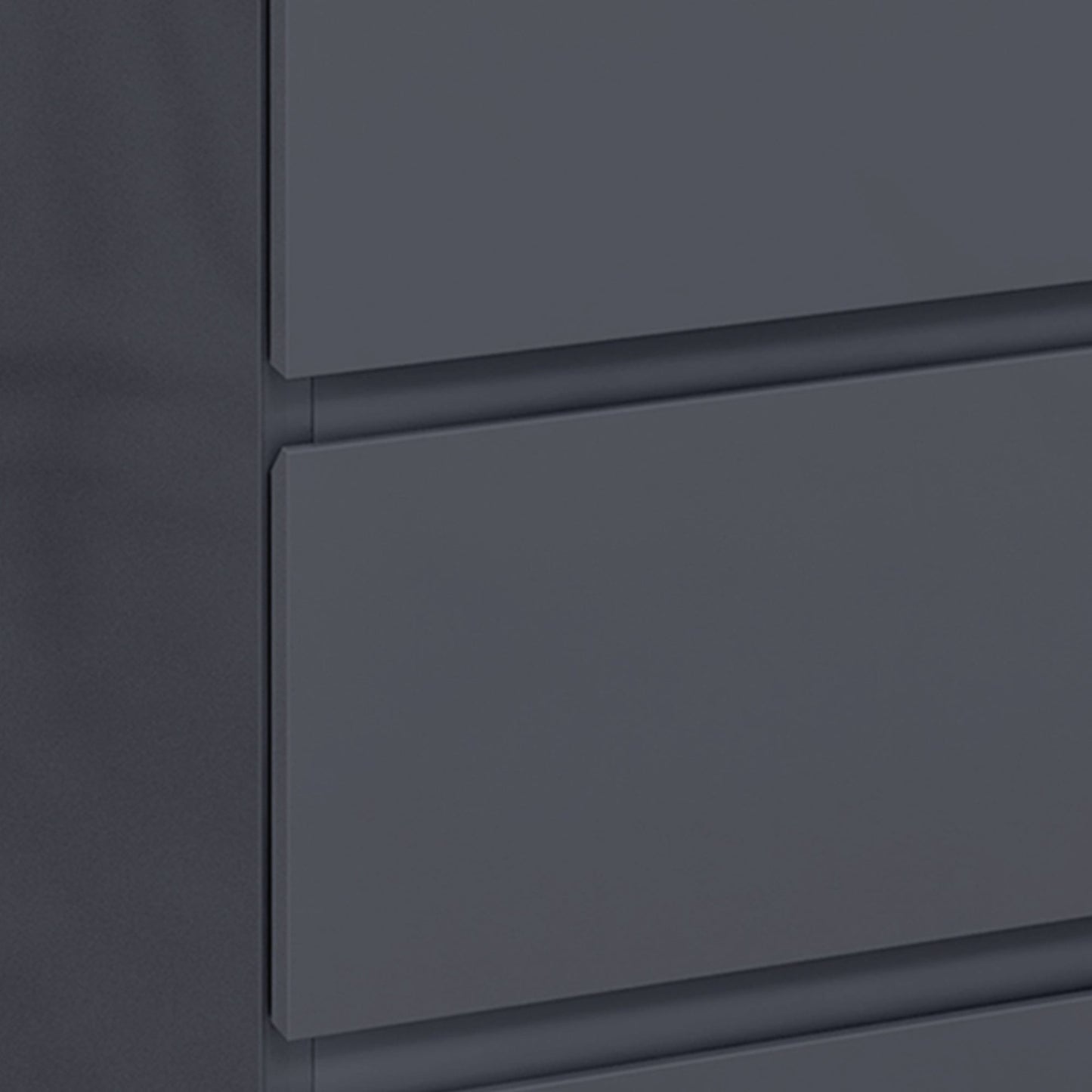 HOMCOM High Gloss Chest of Drawers, 5 Drawers Dresser, Modern Storage Drawer Unit with Soft Closing Mechanism for Bedroom, Grey