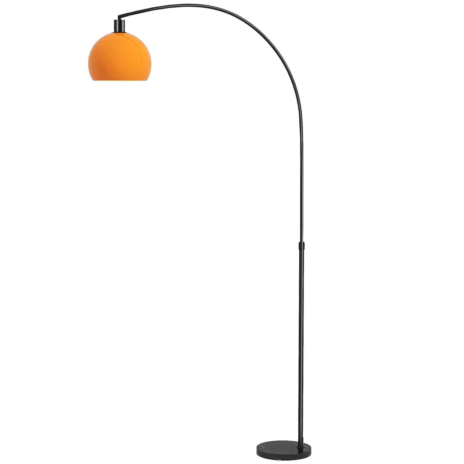 Floor Lamp for Living Room, Modern Standing Lamp with Shade & Foot Switch, Minimalist Tall Pole Lampshade for Bedroom, Office, Black