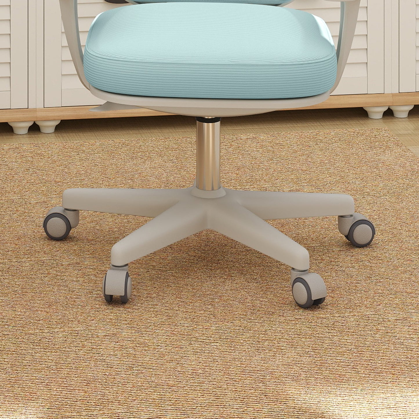 Office Chair, Breathable Mesh Swivel Desk Chair with Adjustable Height for Home Office, Study, Light Green
