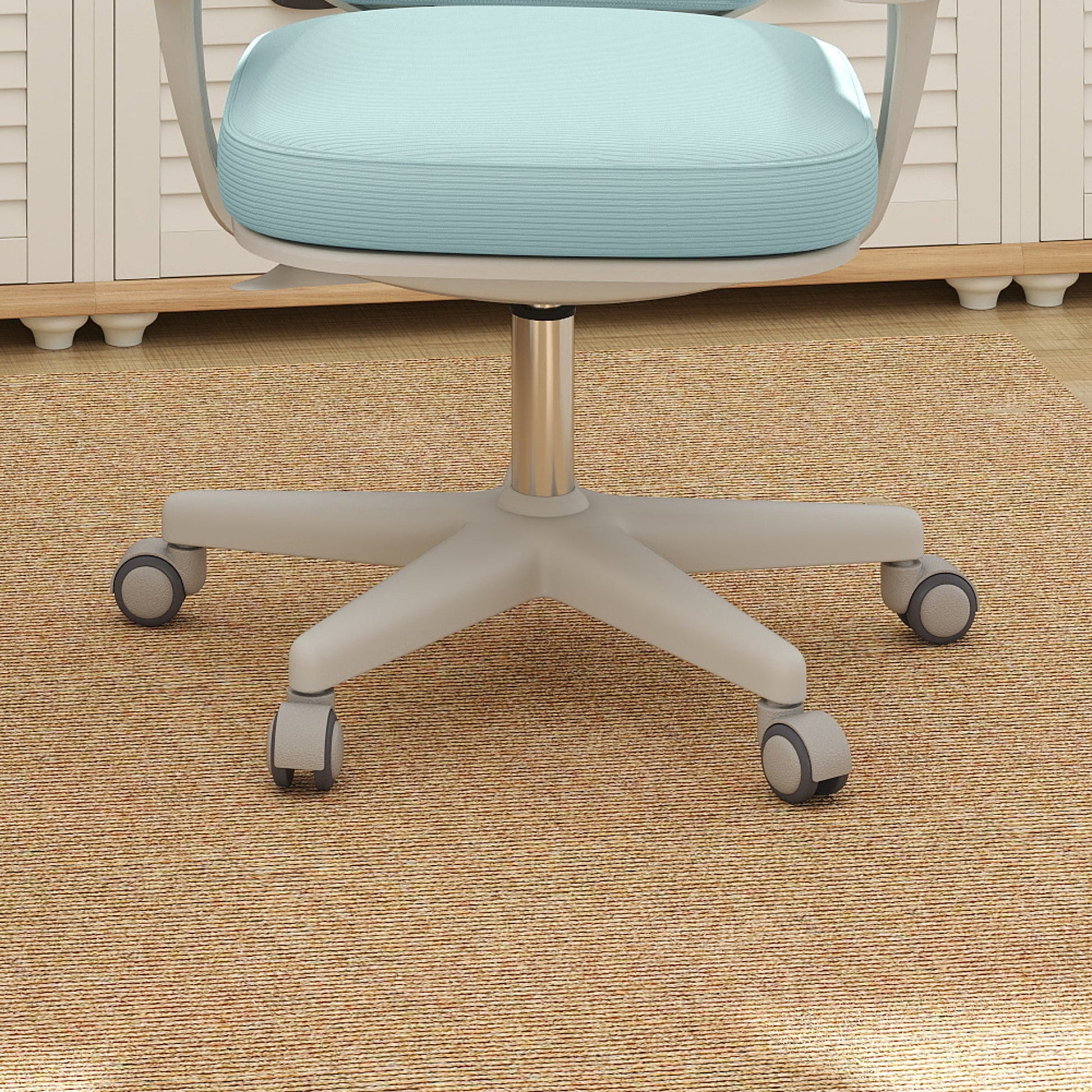Office Chair, Breathable Mesh Swivel Desk Chair with Adjustable Height for Home Office, Study, Light Green