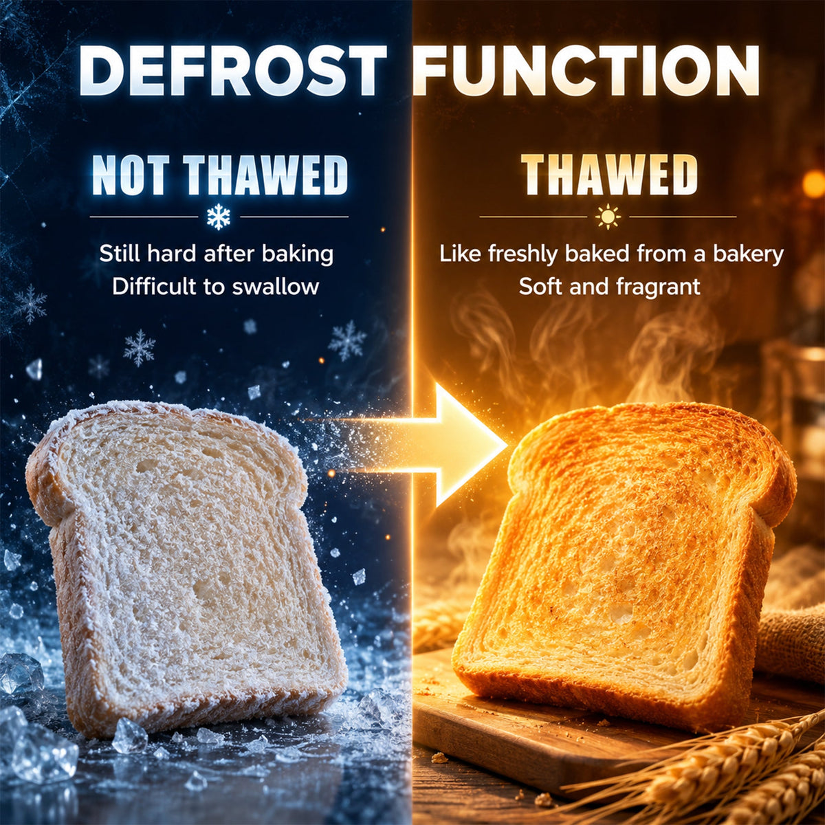 4 Slice Toaster with 7 Browning Levels, High Lift, Reheat/Defrost/Cancel, Self-centring Function, Removable Crumb Tray, 1860W, Honeycomb Texture, Dark Blue