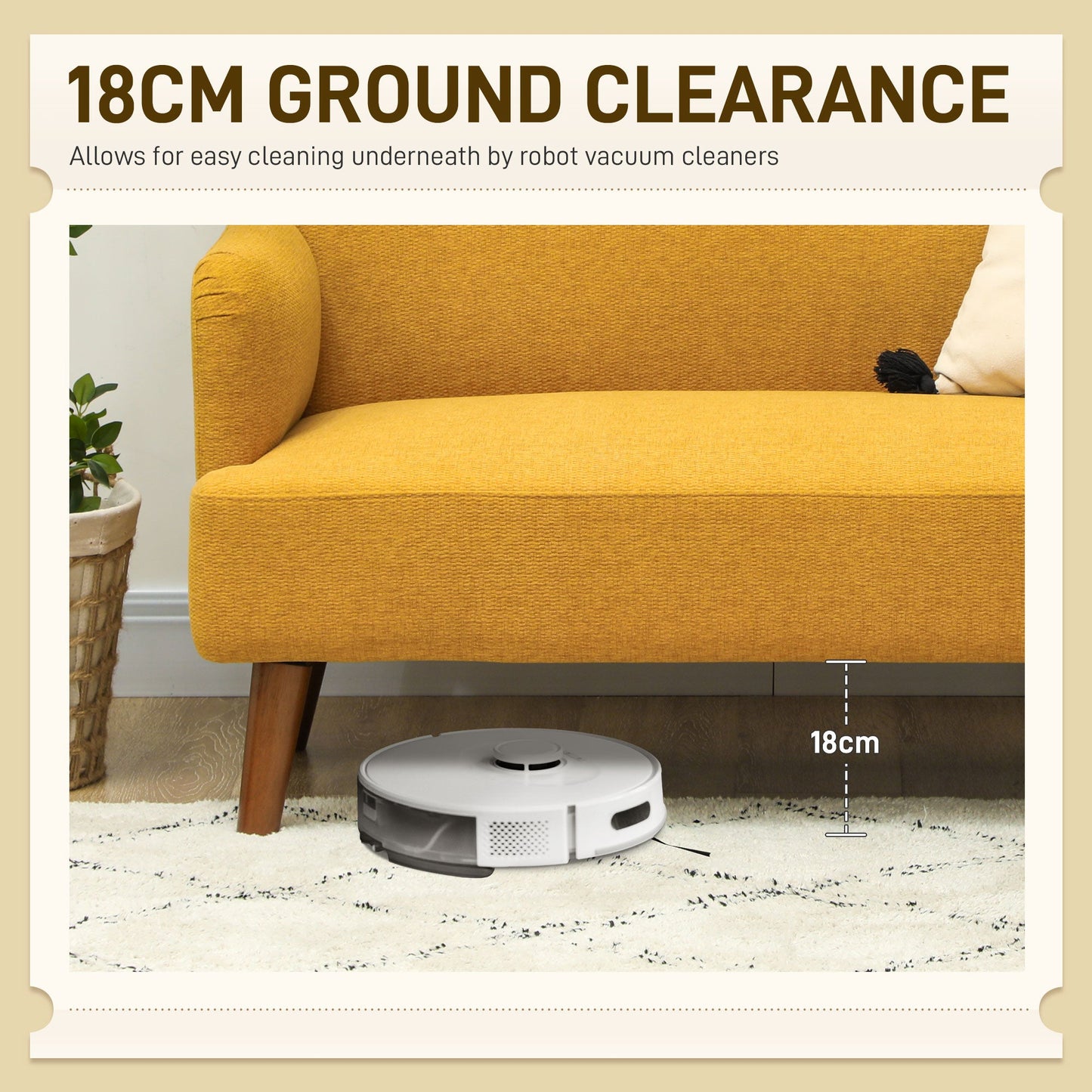 HOMCOM 2 Seater Sofa, Small Sofa Couch with 21cm Thick Padding and Wood Legs, Modern Velvet Feel Fabric Loveseat for Living Room, Bedroom, Home Office, Yellow