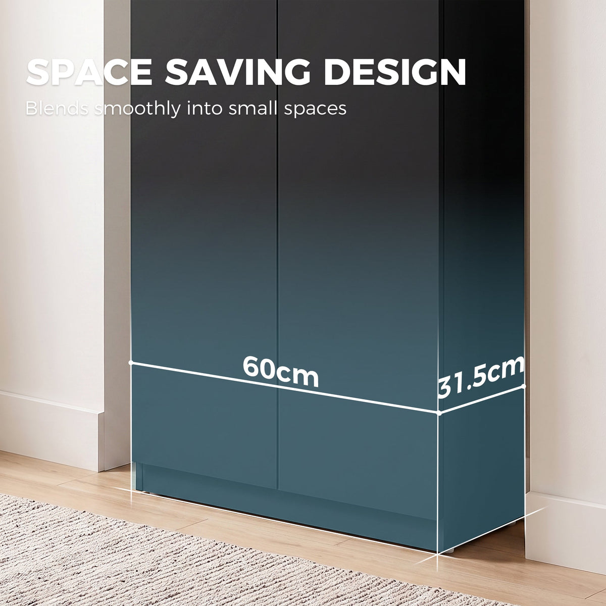 120 cm Tall Storage Cabinet Cupboard, 3-Tier File Organiser Wooden Filing Cabinet, Soft-Close Hinges, for Tool Garage Storage, Home Office, Study, Living Room, Black