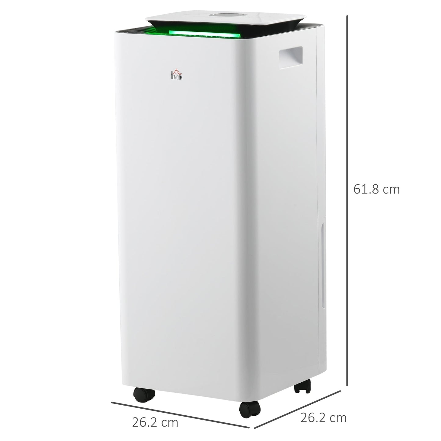 HOMCOM 16L/Day 3500mL Portable Quiet Dehumidifier with Air Purifier Filter, 24H Timer, 5 Modes, Electric Moisture Air Dehumidifier for Home Laundry Basement, White