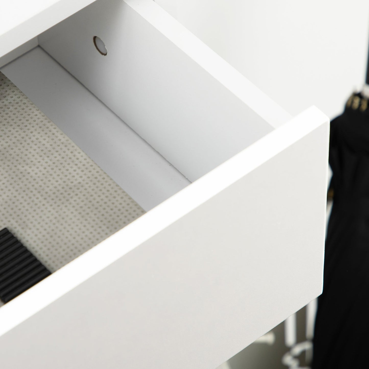 HOMCOM 3 Drawer Shoe Cabinet with 2 Flip Doors, Sliding out Drawer and Adjustable Shelf for 12 Pairs of Shoes, Narrow Shoe Storage Cabinet for Hallway, Entryway, White