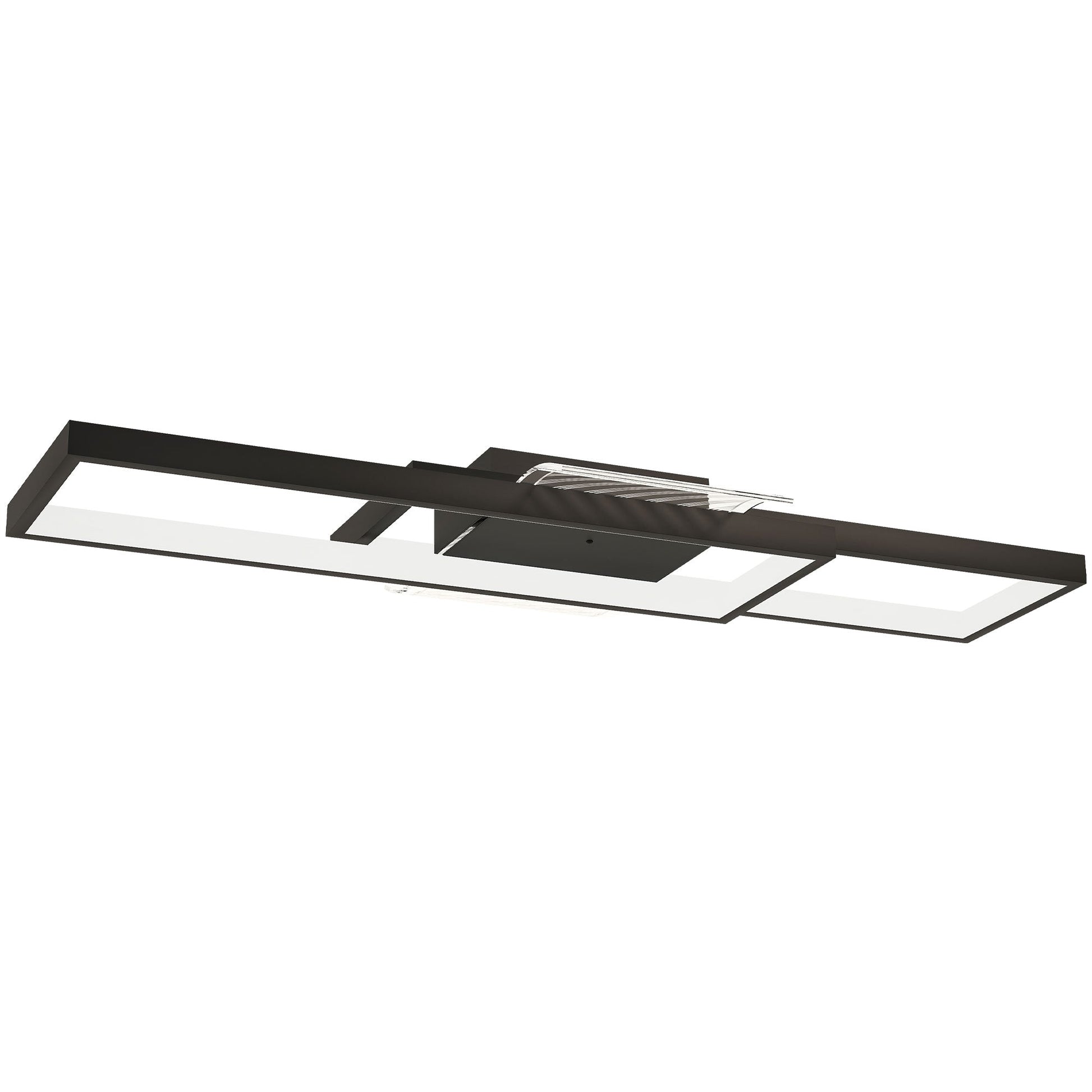 LED Ceiling Light, Modern Dimmable Ceiling Light with Wall Switch & Remote Control, Flush Mount Ceiling Lamp with 3000-6000K Colour Temperatures for Living Room, Bedroom, Black